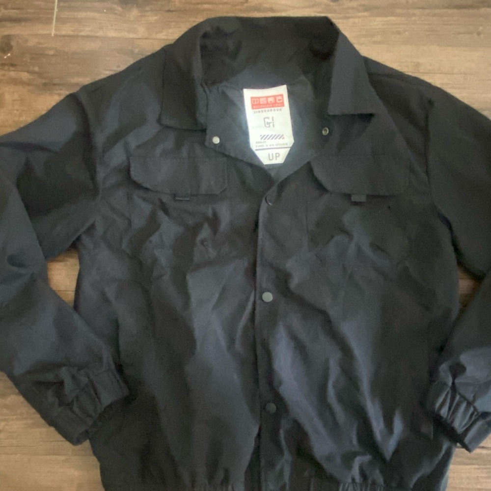 Black Men's Jacket Lightweight L
